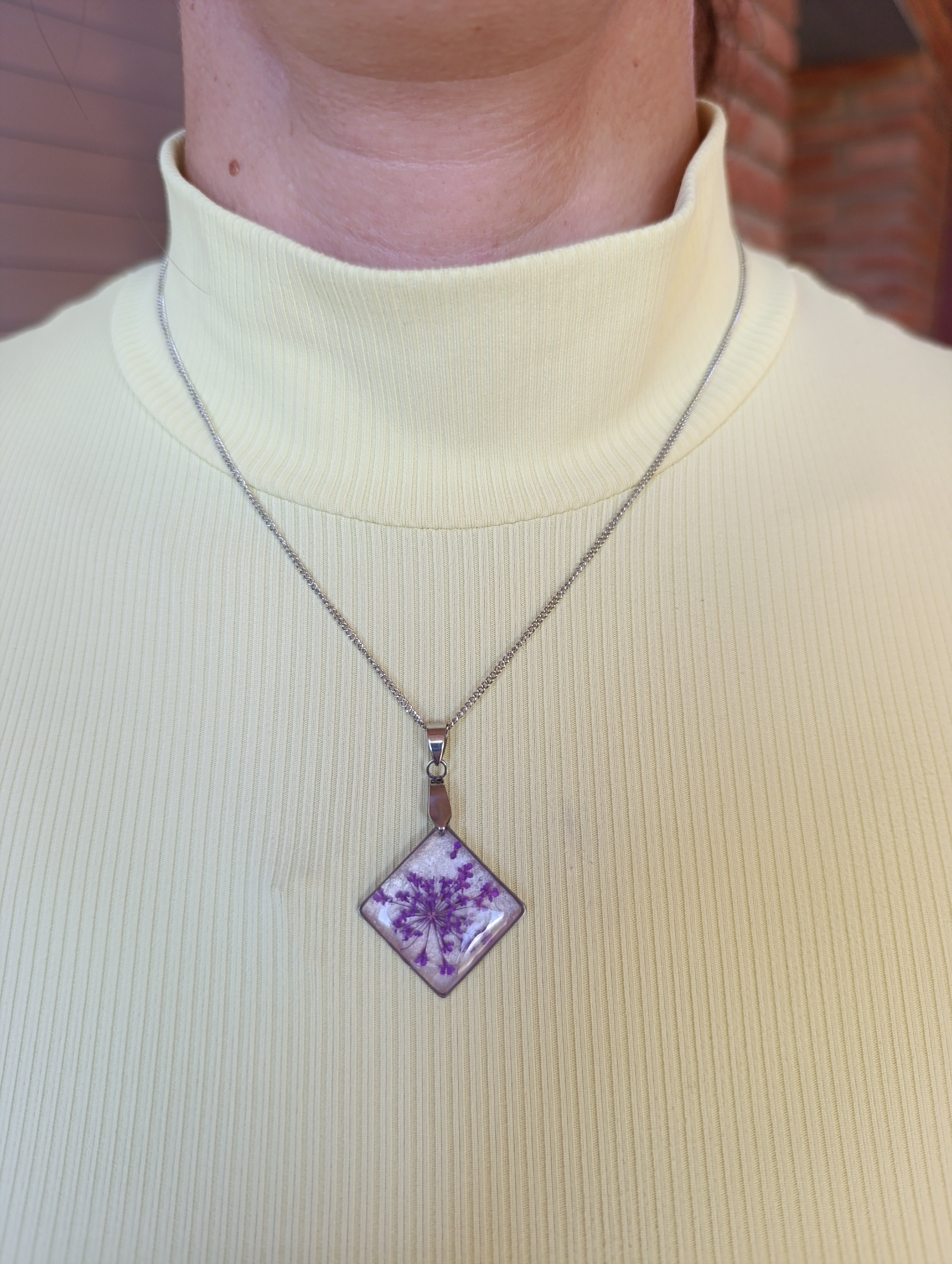 Conjunto Lavender Dreams – Collar y Pulsera Artesanal con Flores Naturales